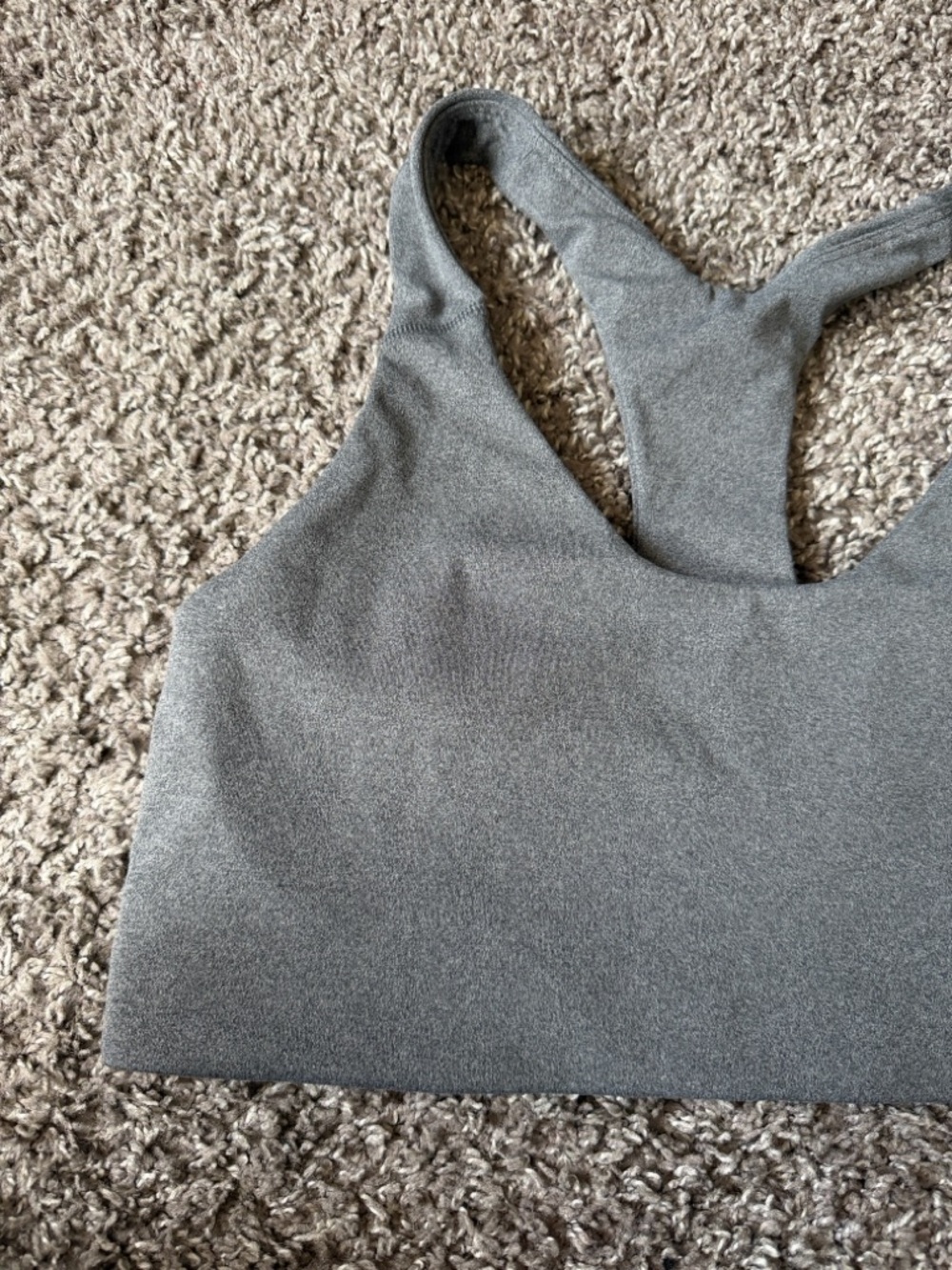 old navy Gray Racerback Sports Bra size large - Picture 3 of 7